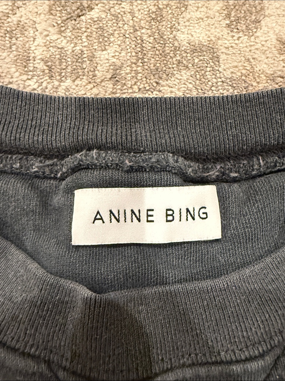 Anine Bing Black 'PARIS' Crewneck Sweatshirt - Picture 4 of 5
